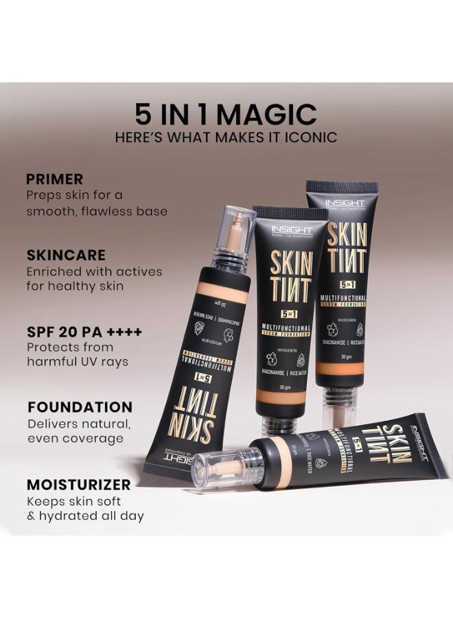 إنسايت كريم أساس سيروم إنسايت سكين تينت 5 في 1 (30 غرام) | خفيف الوزن، مرطب ومشرق مع النياسيناميد وماء الأرز | برايمر، مرطب، وواقي شمس في منتج واحد | مناسب لجميع أنواع البشرة - اللون: بروتيفول - Image 2